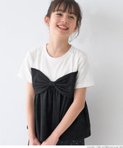 Children's Bow Short Sleeve Top