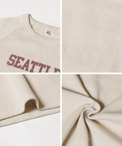 Number LOGO Threaded Cropped Slim Fit T-Shirt