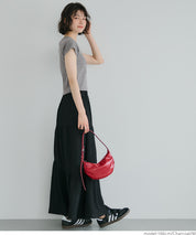 Number LOGO Threaded Cropped Slim Fit T-Shirt