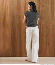 Mock Neck Slim Fit Knit French Sleeve Top