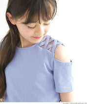 Children's One-Side Off-Shoulder Top