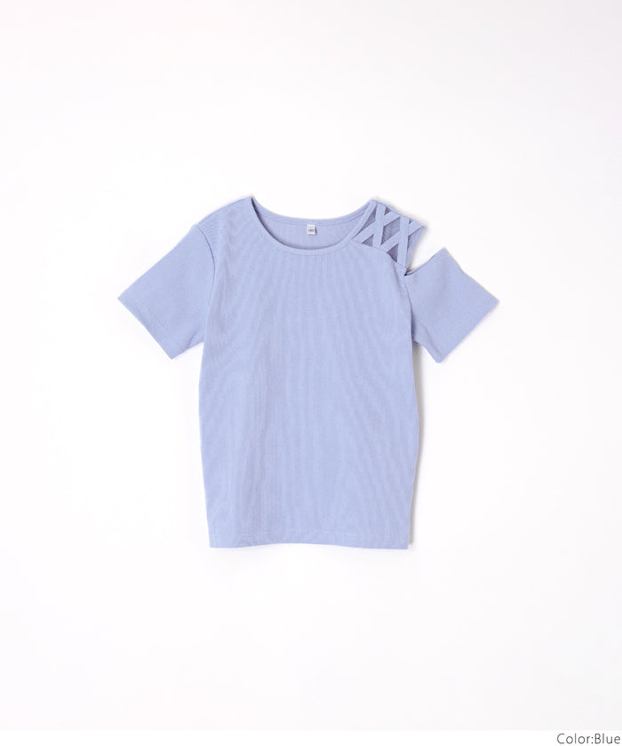 Children's One-Side Off-Shoulder Top