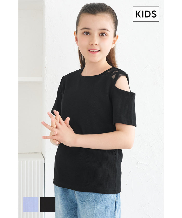 Children's One-Side Off-Shoulder Top