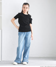 Children's One-Side Off-Shoulder Top