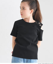Children's One-Side Off-Shoulder Top
