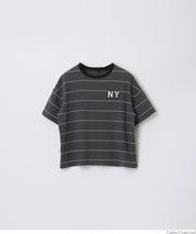 KIDS LOGO STRIPED SHORT SLEEVE TOP
