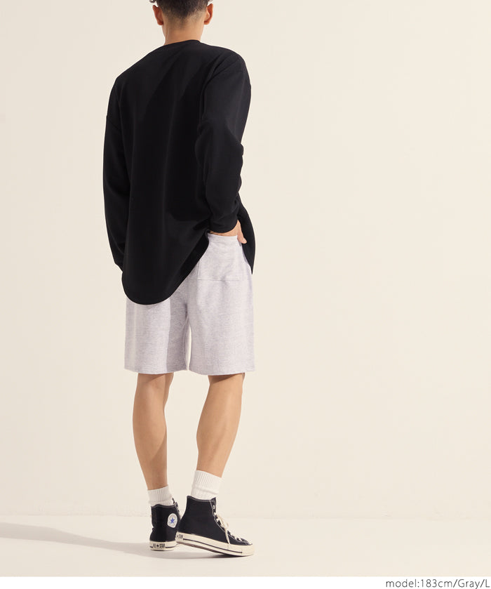 Men's cotton blend casual basic shorts