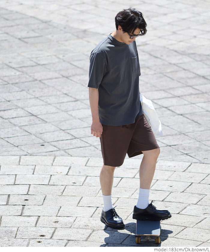 Men's cotton blend casual basic shorts