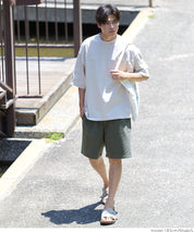 Men's cotton blend casual basic shorts