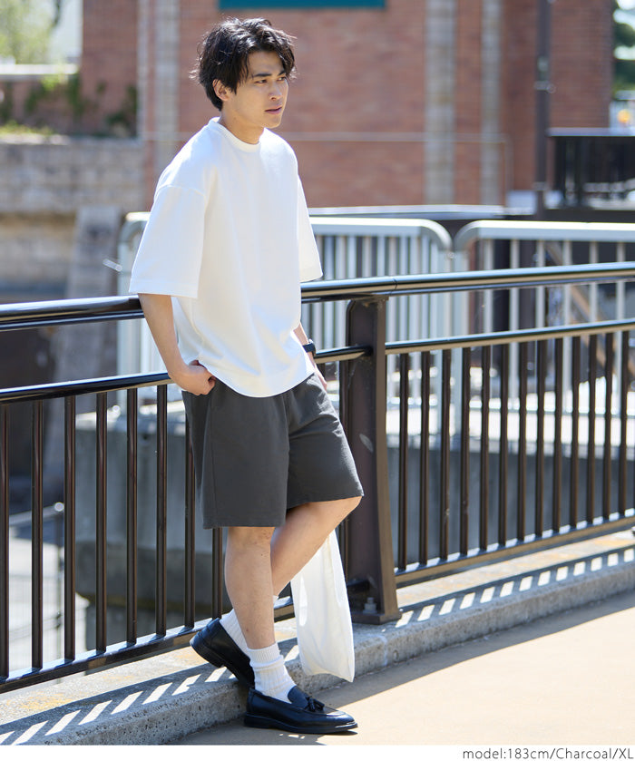 Men's cotton blend casual basic shorts