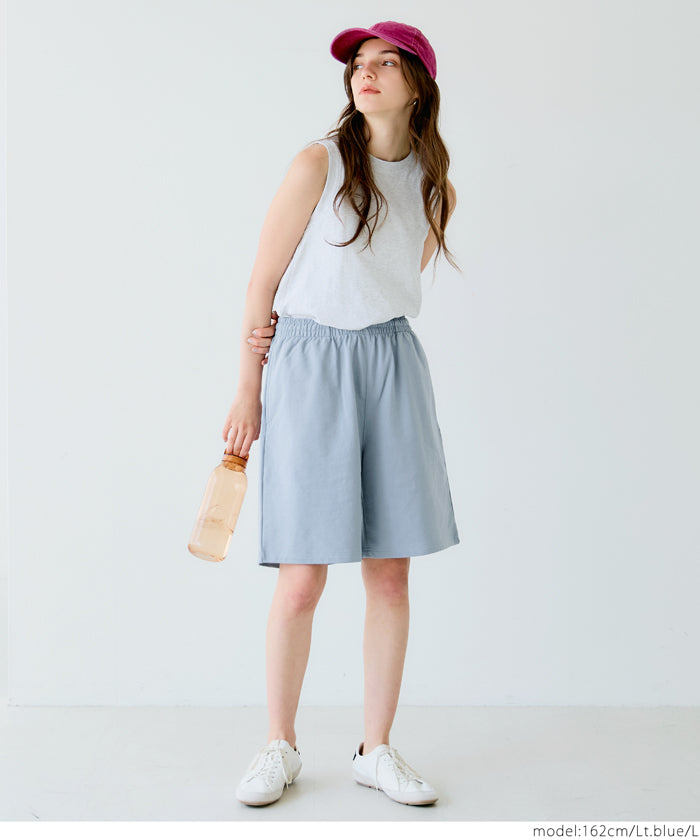 Men's cotton blend casual basic shorts