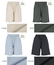 Men's cotton blend casual basic shorts