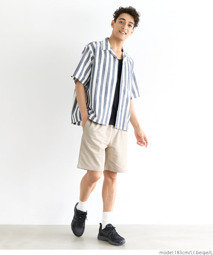 Men's cotton blend casual basic shorts