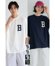 Men's LOGO round neck loose short sleeve top unisex