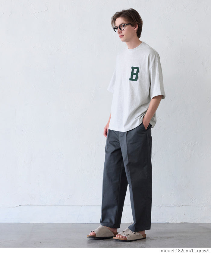 Men's LOGO round neck loose short sleeve top unisex