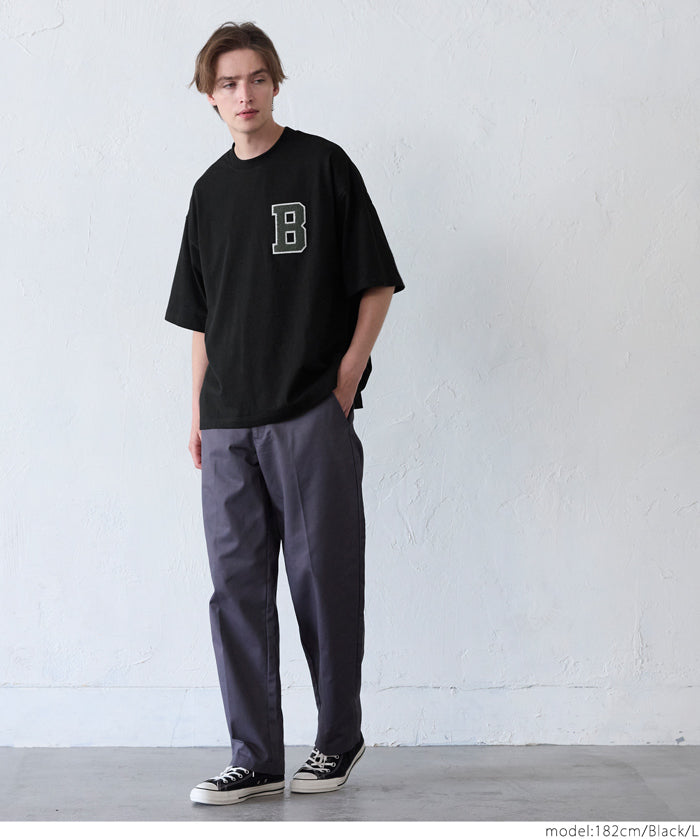 Men's LOGO round neck loose short sleeve top unisex