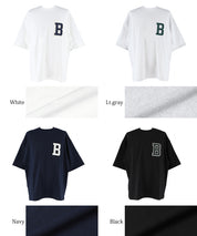 Men's LOGO round neck loose short sleeve top unisex