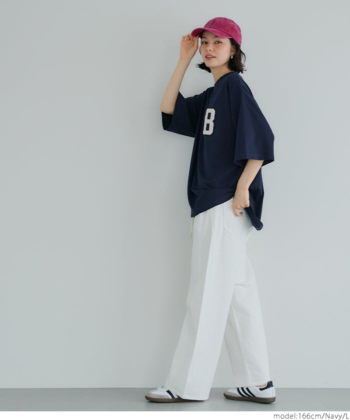 Men's LOGO round neck loose short sleeve top unisex