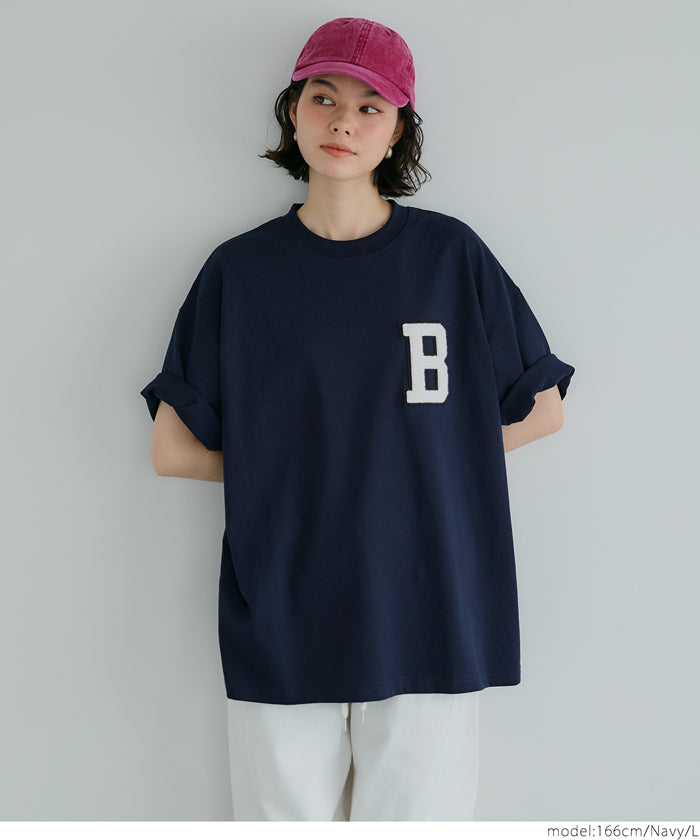 Men's LOGO round neck loose short sleeve top unisex