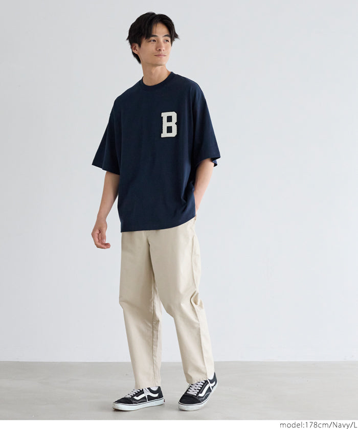 Men's LOGO round neck loose short sleeve top unisex