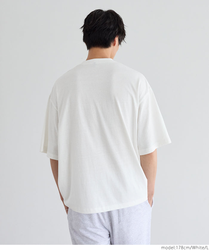 Men's LOGO round neck loose short sleeve top unisex