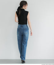 Temperament Half Turtleneck Sleeveless Knit Top