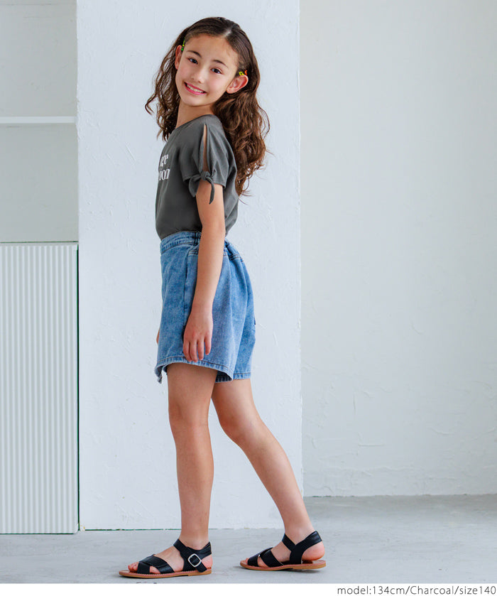 Kids' Knotted Short-Sleeved Logo T-Shirt