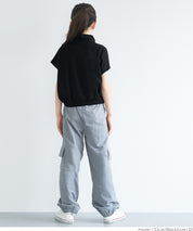 Kids Sportswear Zippered Short Sleeve Top