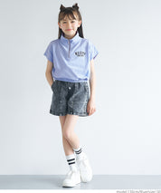 Kids Sportswear Zippered Short Sleeve Top