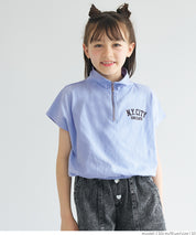 Kids Sportswear Zippered Short Sleeve Top