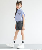 Kids Sportswear Zippered Short Sleeve Top