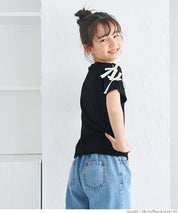 Temperament bow decoration round neck T-shirt