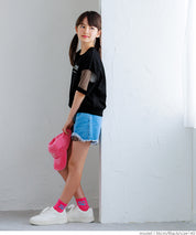 Kids TULLE SHORT SLEEVE LOGO TOP