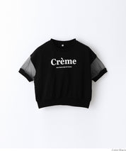 Kids TULLE SHORT SLEEVE LOGO TOP