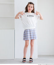 Kids TULLE SHORT SLEEVE LOGO TOP