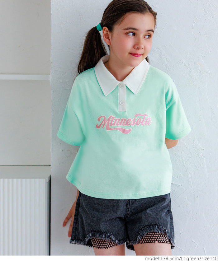 Children's Printed Short Sleeve POLO Shirt