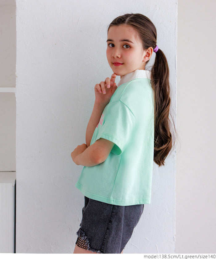 Children's Printed Short Sleeve POLO Shirt