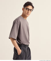 Men's space cotton basic short-sleeved T-shirt