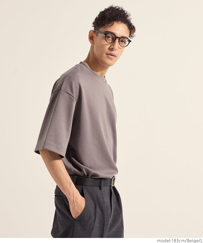 Men's space cotton basic short-sleeved T-shirt