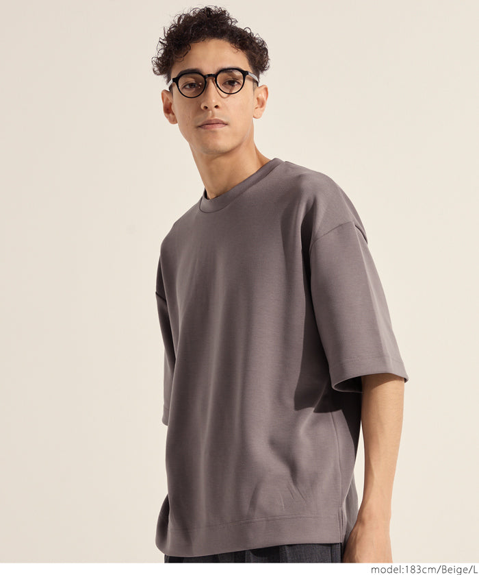 Men's space cotton basic short-sleeved T-shirt