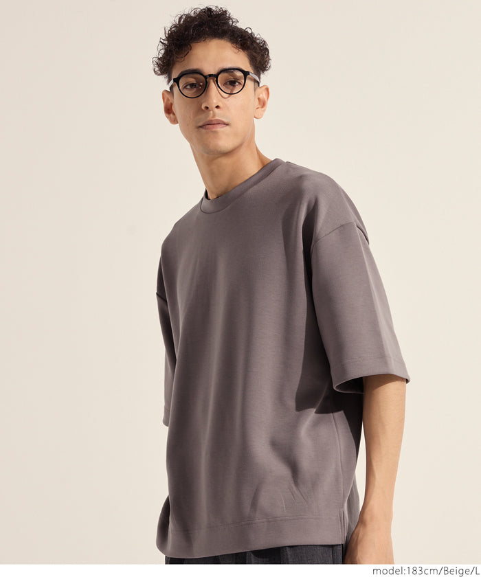 Men's space cotton basic short-sleeved T-shirt