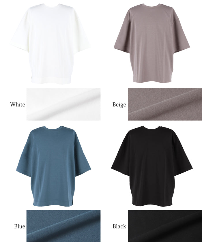 Men's space cotton basic short-sleeved T-shirt