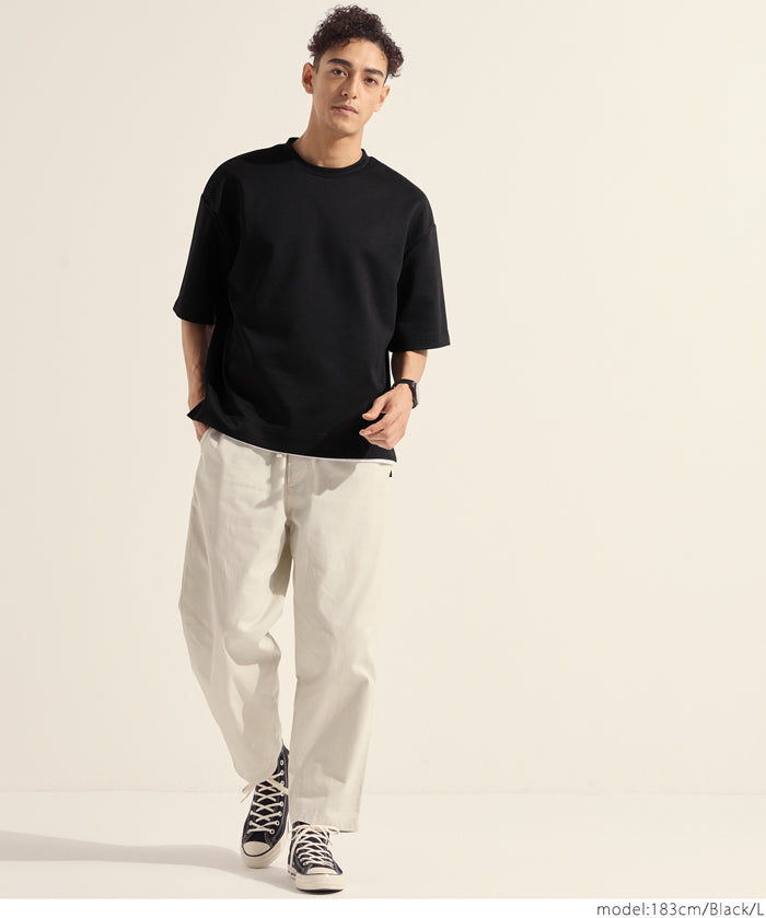 Men's space cotton basic short-sleeved T-shirt