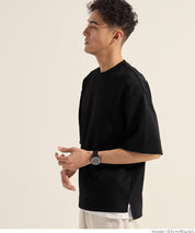 Men's space cotton basic short-sleeved T-shirt