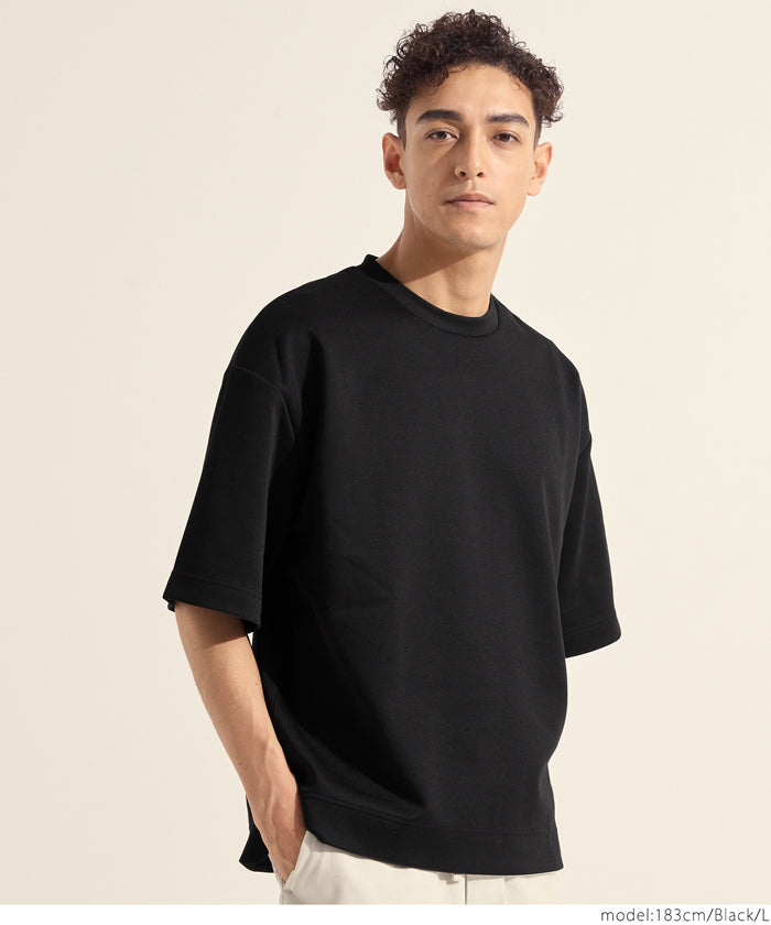 Men's space cotton basic short-sleeved T-shirt