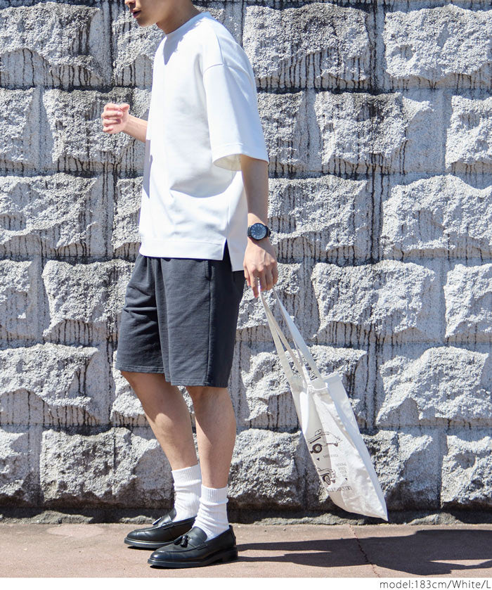 Men's space cotton basic short-sleeved T-shirt