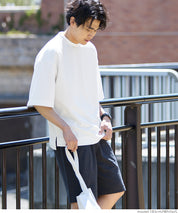 Men's space cotton basic short-sleeved T-shirt