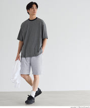 Men's soft space cotton elastic shorts