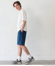 Men's soft space cotton elastic shorts