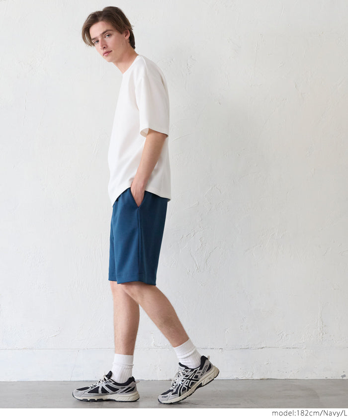 Men's soft space cotton elastic shorts